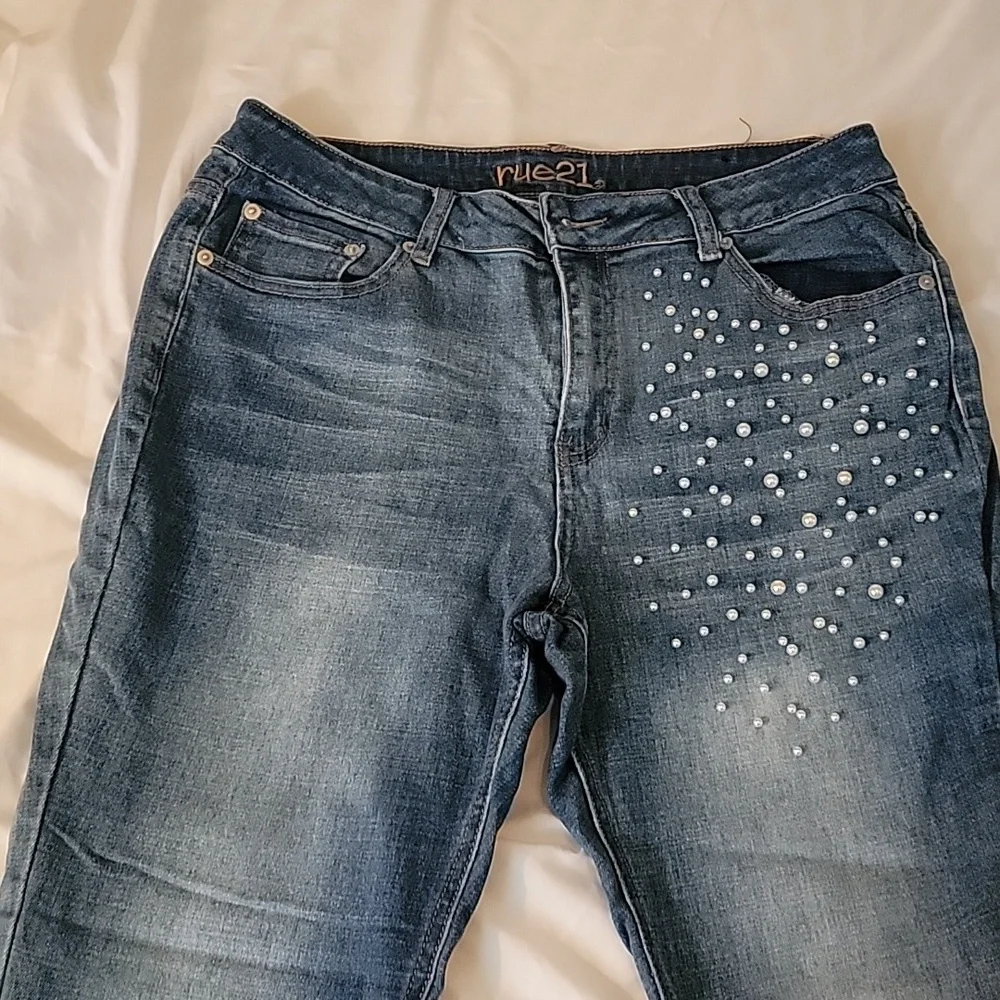 Rue21 pearl skinny jeans size 12 - Picture 2 of 7